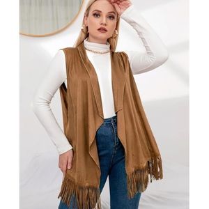 fringe vest plus size